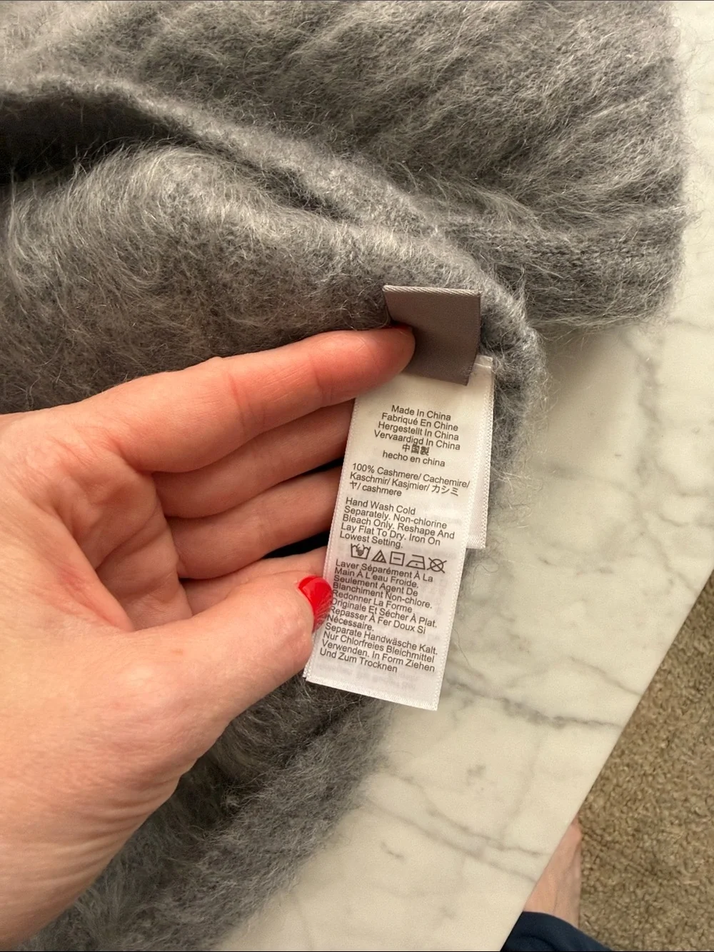 J. Crew brushed cashmere sailor collar sweater